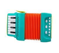 POPETPOP Accordéon Garçon Fille Musical Éducatif Portable Vert Développement Motricité Fine Initiation Musique pour Débutants Garçons Filles