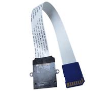 POPETPOP Adaptateur de Câble D'extension de Lecteur de Cartes Mémoire Flexible et Stable en Abs Blanc 25 Cm pour Prolonger la Connexion Entre Cartes Mémoire