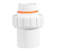 POPETPOP Adaptateur de Raccord pour Pompe de Piscine 1,5 Pouces Blanc | Filetage Haute Précision, Rapide, Structure à Union, Ajustement Axial pour Filtration Extérieure