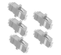 POPETPOP Adaptateur Fibre Optique LC Doubleur Simplex 5 Pièces pour Connexion Réseau Plastique Gris, Coupe-câble à Bride pour Centre De Données Et Communication