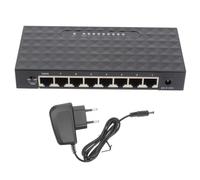 POPETPOP Adaptateur Répartiteur Réseau Ports Mbps Ethernet Plug and Play Détection Intelligente Ieee Noir pour PC Routeurs et Hubs Réseau