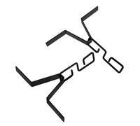 POPETPOP Adaptateurs de Gouttière pour Chaîne de Pluie Lot de 2 Clips Noirs Universels en Métal Système de Drainage Extérieur pour Installation et Remplacement Facile Gestion de l'eau