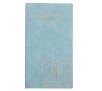 POPETPOP Agenda 2026 de Poche avec Papier Épais et Couverture Rigide en Pu, Carnet D'affaires Minimaliste au Design Moderne pour Organisation Quotidienne et Réunions