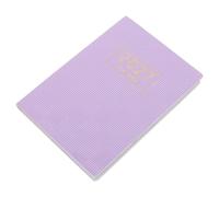 POPETPOP Agenda 2027 A7 Mini Pourpre en Papier et Pu Solide Protection Fuites D'encre, Élégant pour Travail et Voyages en Extérieur