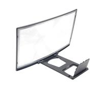 POPETPOP Agrandisseur D'écran de Téléphone Incurvé Lentille HD Clair 12 Pouces Grossissement 3-4 Fois en Acrylique et Abs, pour Visionnage sur Smartphone