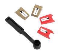 POPETPOP Aiguille de Remplacement pour Platine Vinyle avec Stylet, Kit de Nettoyage Complet pour Phonographe, Brosse de Nettoyage pour Stylet, Compatible avec Majorité des Modèles Dj,