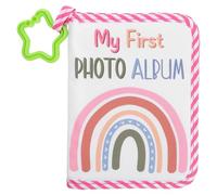 POPETPOP Album Photo en Tissu pour Bébé Garçon Livre de Souvenirs Doux et Grand Format Journal de Croissance pour -Né Présent pour Shower et Premiers Moments Précieux