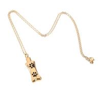 POPETPOP Améthyste Charmes De Collier en Larme Collier Initial pour Femme Plaques Mémorial Urne De Crémation pour Animaux De Compagnie Collier Mauvais Oeil Colliers Acier Inoxydable