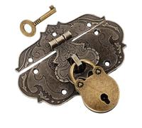 POPETPOP Ancien en Alliage de Zinc pour Boîte à Bijoux Loquet Vintage, Fermeture Stylée et Assemblage pour Projet D'emballage Professionnel