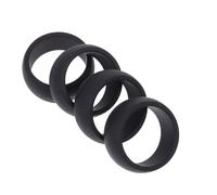 POPETPOP Anneaux Silicone Taille 9 Lot de 4, Bagues de Protection pour Musculation et Activités Extérieures, Adaptées aux Sports de Plein Air et Natation