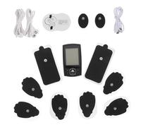 POPETPOP Appareil de Massage Électro Portable USB Modes Double Canal pour Cou Épaules et Stimulateur Musculaire avec Patchs Soulagement des Cervicales et Du Dos