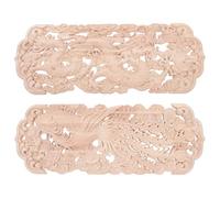 POPETPOP Applique Bois Sculpté Européen Dragon et Phénix Décoratif Non Peint pour Meubles Portes et Coins Armoire Décorations Angle Bois Creusé pour Chambre et Salon