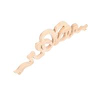 POPETPOP Applique Décorative en Bois Massif Sculpté Nœud Noeud, Décoration Murale Européenne pour Meubles et Portes, Ornement Mural Suspendu Design Sculpté, Décoration Intérieure Élégante