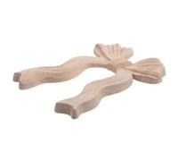 POPETPOP Applique Décorative en Bois Sculpté Creux Motif Nœud Format 9X115 CM Bois Brut Naturel Incrustation Murale et Mobilier pour Décoration Intérieure Maison Cuisine