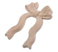 POPETPOP Applique en Bois Sculpté Nœud Creux 9 X 11,5 CM Non Peint, Panneau d'angle en Bois pour Meubles et Miroirs, Décoration Artisanale Cuisine et Salle à Manger