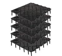 POPETPOP Aquarium Grille-10 Pack Panneau d'isolation Fish Tank divise Plateau Diviseur Aquarium Filtre Inférieur (Noir)
