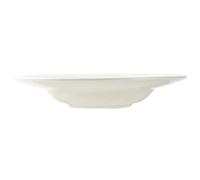 POPETPOP Assiette à Pâtes Forme Chapeau de Paille 280ml en Céramique Beige Surface Lisse Facile à Nettoyer pour Restaurant et Ktv