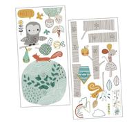 POPETPOP Autocollant Mural Tableau De Croissance Animaux Et Arbre Pour Garçon Et Filles, Décor Créatif En Pvc Solide, Salle De Jeux Et Chambre D'garçon Et Filles, Suivi De Taille, Ensemble Unique