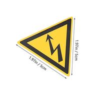 POPETPOP Autocollants Avertissement Électriques Triangulaires Étiquette de Sécurité pour Prévention des Chocs Électriques Lot de Stickers Pratiques PP