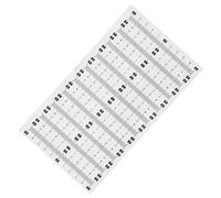 POPETPOP Autocollants de Règle Adhésive 20 Bandes Imperméables 5-0-5 CM Fond Blanc Texte Noir, Étiquettes Autocollantes pour Mesure d'Ingénierie et Travaux Manuels