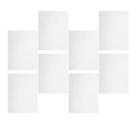 POPETPOP Autocollants de Réparation Murale en Pvc Blanc, 8 Pièces, Autocollants pour Rénovation sans Couture, Fixation Instantanée, Adaptés pour Murs Extérieurs et Bardages, pour Bricolage