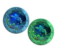 POPETPOP Autocollants Muraux Marins 1 Ensemble D'autocollants D'animaux Marins Pour À Coucher Décalcomanies Murales De Créatures De L'océan Autocollant Décoratif En Pvc