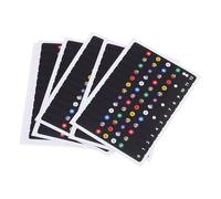 POPETPOP Autocollants pour Notes de Ukulélé 6 Feuilles Autocollantes Adhésives pour Fingerboard 23-26 Pouces, Identification Facile des Gammes pour Débutants en Apprentissage