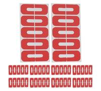 POPETPOP Autocollants pour Ongles de U, Protège-cuticules en Plastique Rouge, Facile à Décoller, 100pcs, Protection Anti-débordement pour Manucure Quotidienne et Voyage