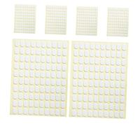 POPETPOP Autocollants pour Ongles Français Double Face 6 Feuilles Transparentes Ovales Adhésifs Support Nail Art Usage Professionnel et Domestique