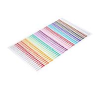 POPETPOP Autocollants Strass Maquillage Visage 1 Planche 10 Couleurs Gemmes Autocollantes Auto-adhésifs Adultes Fête Bijoux Visage Décoration Halloween