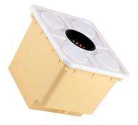 POPETPOP Bac de Plantation Hydroponique de Tonneau Panier et Couvercle, Seau de Culture Hors-Sol 1 Trou pour Légumes et Fruits, Jardinage Extérieur, Matériau Robuste, Système sans Sol