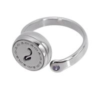 POPETPOP Bague à Parfum Ajustable En Acier Inoxydable 14k Design Vintage Creux Pour Femmes Accessoire De Mode Taille 12mm Soirées Occasions Spéciales