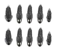 POPETPOP Bague Griffe D'halloween en Alliage de Zinc Artificiels, Lot de 10 Pièces, Style Gothique Élégant pour Fêtes et Festivals