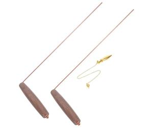 POPETPOP Baguette de Sourcier en Cuivre et Bois, Détecteur de Métaux Portatif, Design Portable, Usage Polyvalent pour Chasse Trésor et Recherches Géologiques Style Plusieurs Styles