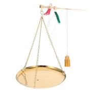 POPETPOP Balance Traditionnelle Chinoise Portable Balance Vintage pour Pâtisserie et Petit Commerce Compacte et avec Système de Poids
