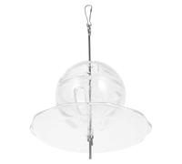POPETPOP Balle de Nourrissage Suspendue pour Perroquets en Plastique Plateau Distributeur de Nourriture, Interactif Stimulant pour Cage à Oiseaux, Accessoire Ludique pour Jeu Actif