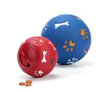 POPETPOP Balle Distributrice de Nourriture pour Chien Petite Bleue Éducatif et Sûr Balle à Fuite Aliments pour Stimuler Intelligence Canine