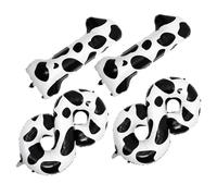 POPETPOP Ballons Aluminium Décoratifs Motif Vache pour 18E Anniversaire Ballons Chiffres 1 et 8 40 Pouces Lot de 4 Pièces Décoration Fête Thème Ferme et Anniversaire