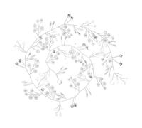 POPETPOP Bandeau de Perles pour Mariée Ornement de Cheveux Guirlande de Cheveux Accessoires de Coiffure Bijoux de Tête