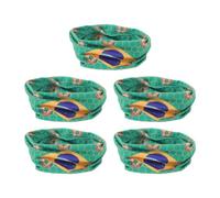 POPETPOP Bandeau de Sport Coupe du Monde en Polyester Antidérapant et Gestion Transpiration, Lot de 5 pour Garçons et Filles Lors des Matchs de Football