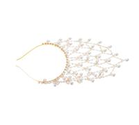 POPETPOP Bandeau Filet avec Fausses Perles Style Années pour Femme Accessoire de Coiffure Rétro Élégant pour Mariage et Événements