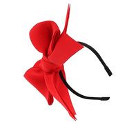 POPETPOP Bandeau pour Chien Nœud en Coton Élastique Rouge, Accessoire Décoratif pour Animaux, Taille Unique, Fêtes Et Usage Quotidien, pour Chiots Et Petits Chiens