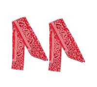 POPETPOP Bandeaux Foulards Pour Cheveux Rouge Lot De 2, Taille Unique, Anti-transpiration, Tissu Extensible, Unisexe Sport, Pour Fitness Et Yoga, Style Pirate