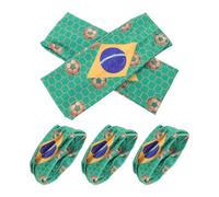 POPETPOP Bandeaux Prévention Transpiration Coupe du Monde Élastiques Sport pour Cheveux, 5pcs en Polyester pour Jouer Football et Courir
