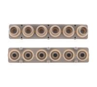 POPETPOP Bandes de Contact Conductrices en Silicone 2 Pcs pour Clavier Électronique 6 Touches, Feuilles de Contact Clés Solide et Précises, Accessoires Réparation Piano Numérique