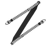 POPETPOP Bandoulière de Rechange Réglable Rembourrée Noire Sangle Robuste en Tissu Oxford Clip de Fixation Rapide Compatible Paquet à Dos et Paquet à Main pour Usage Quotidien et Voyage