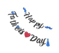 POPETPOP Bannière Décorative à Paillettes « Happy Father’S Day » pour Fête des Pères 1 Set Guirlande Rose Pastel Lettres Décoration Murale et Fond Photo pour Intérieur et Extérieur