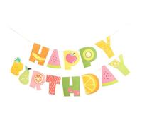 POPETPOP Bannière Suspendue Fruitée Décorative pour Fête Anniversaire Drapeau à Tirer Décoration Murale Intérieure et Extérieure pour Événements Estivaux