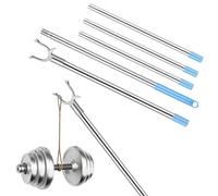 POPETPOP Barre à Linge Rétractable Robuste 201 CM Crochet Détachable pour Balcon et Intérieur, Perche Télescopique Réglable pour Étendre Vêtements