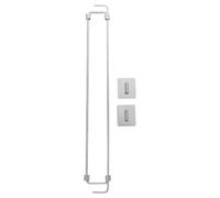 POPETPOP Barres de Réfrigérateur Réglables pour Camping-Car, Support Pivotant pour Réfrigérateur, Acier Inoxydable, Argenté, Installation Rapide, Stabilité Renforcée, pour Remorques